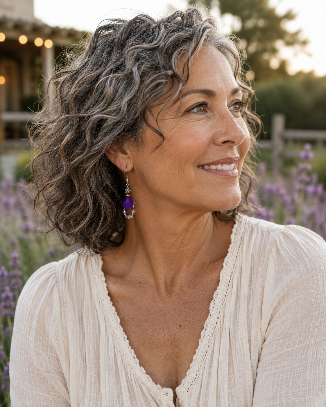Violet Moon Earrings | Handmade Earrings