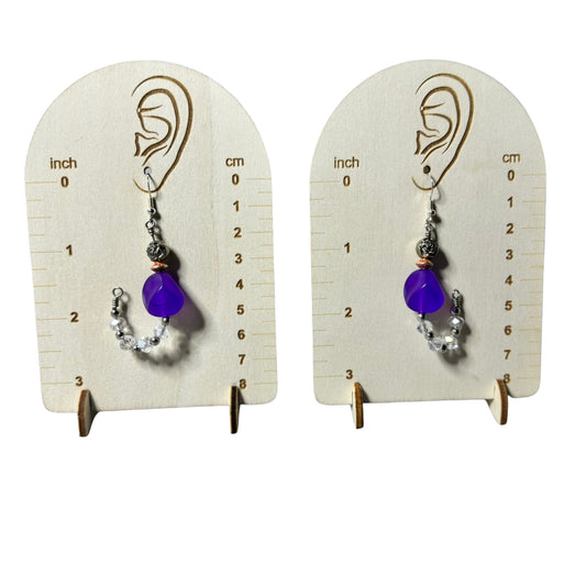 Violet Moon Earrings | Handmade Earrings