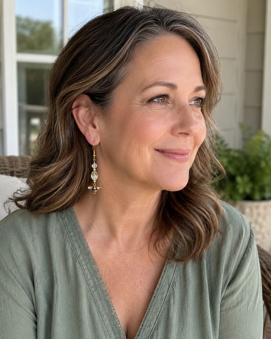 Bee Blossom Handmade Earrings | Nature Collection