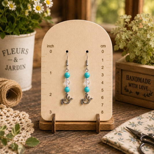 Carolina Songbird Earrings | Handmade Dangle Earrings