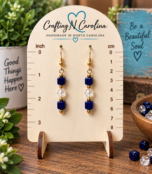 Deep Blue Spark | Handmade Earrings